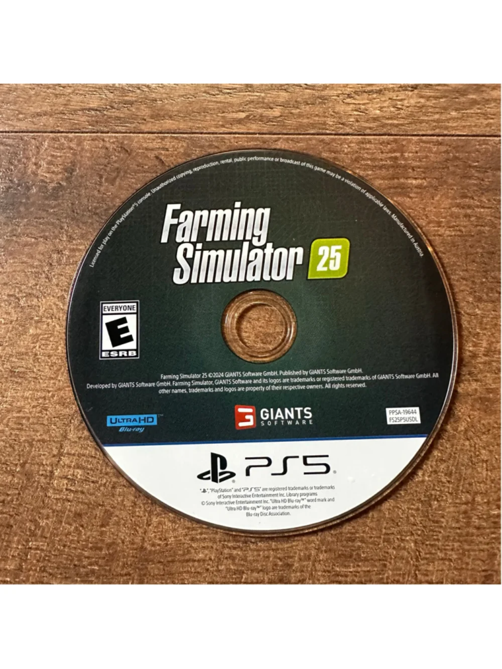 Farming Simulator 25 Video Game for PlayStation 5 PS5 Disc